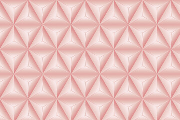 Abstract 3D geometric backgrounds. 3D pink shapes templates. Templates for banner, cover, poster, postcard. Optical 3D art.