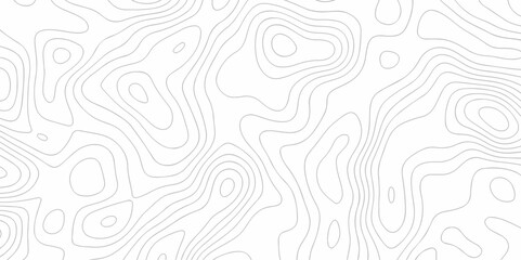 The stylized height of the topographic map in contour, lines. Topography and geography map grid abstract backdrop. creative cartography illustration. Black and white landscape geographic pattern.  - obrazy, fototapety, plakaty