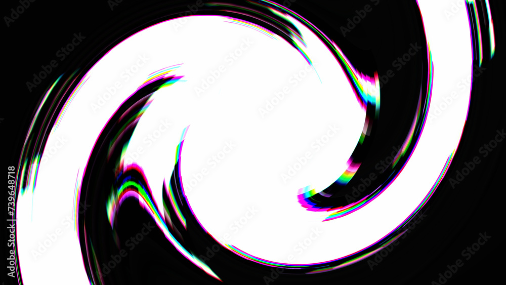 Wall mural Abstract background glitched spiral pixels swirl