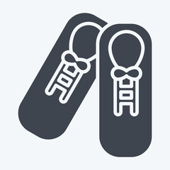 Icon Shoes. related to Hipster symbol. glyph style. simple design editable. simple illustration