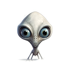 Alien Head with white background, alien head, white background alien head
