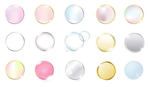 輝く円形フレーム