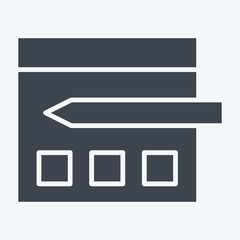 Icon Website Design. related to Creative Concept symbol. glyph style. simple design editable. simple illustration