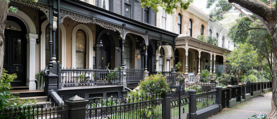 Obraz premium Victorian Terrace House (Melbourne Australia)