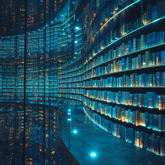 an image of a database full of knowledge