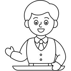 chef with a tray