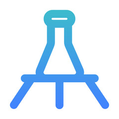 erlenmeyer on tripod