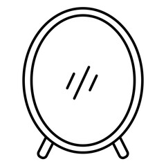 Illustration of Mirror design Line Icon