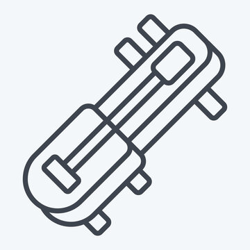 Icon Krapeu. related to Cambodia symbol. line style. simple design editable. simple illustration