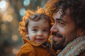 Heartfelt Connection. Father and Daughter Share Joyful Love