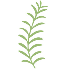 Green leaf illustration 
