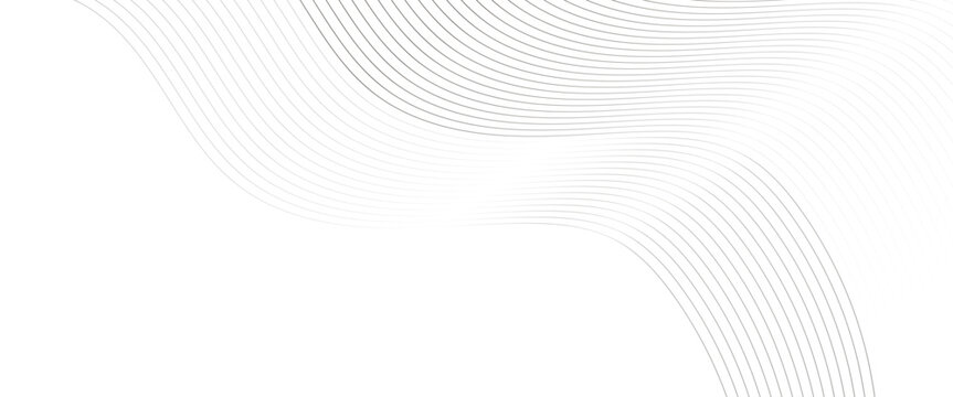 Vector white minimal seamless wavy lines pattern abstract background.