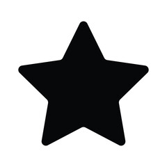 Star Rounded icon vector. Classic rank isolated. Trendy flat favorite design. Star web site pictogram, mobile app. Logo illustration. Eps10.