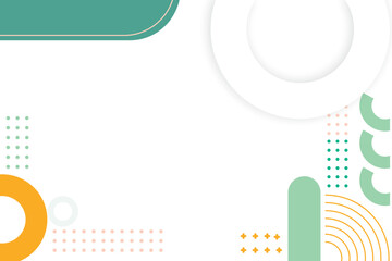 Abstract memphis geometric shape background