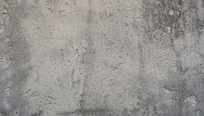 Obraz premium Wall fragment with scratches and cracks; gray stucco surface; vintage effect