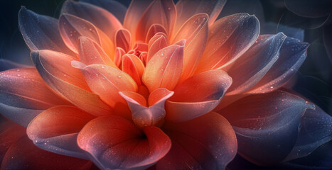 Obraz premium Texture of silky petals on a spring flower – soft velvety petals in vibrant hues dance in the gentle breeze.