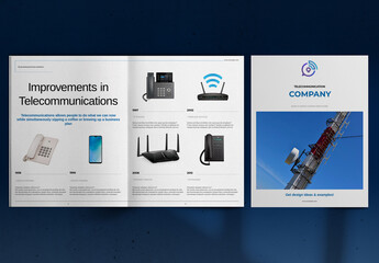 Telecommunications Company Brochure Layout