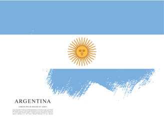 Flag of Argentina vector illustration