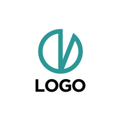 V logo with a simple and modern design