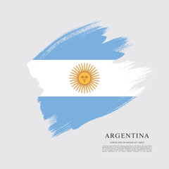 Flag of Argentina vector illustration