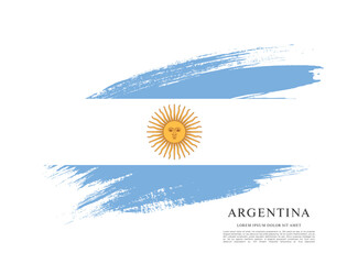 Flag of Argentina vector illustration