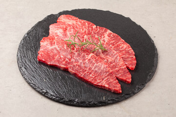  Beef: Meat attached to the top of a cow's ribs.