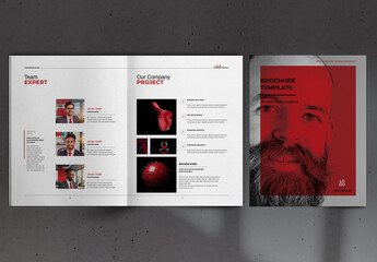 Red Business Brochure Layout