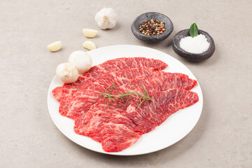  Beef: Meat attached to the top of a cow's ribs.