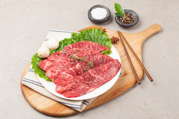  Beef: Meat attached to the top of a cow's ribs.