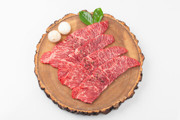  Beef: Meat attached to the top of a cow's ribs.