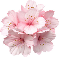 pink cherry bloosom flower,sakura flower isolated on white or transparent background,transparency 