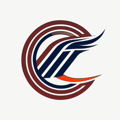 Obraz premium Creative Logo Concept with Abstract Branded Lines