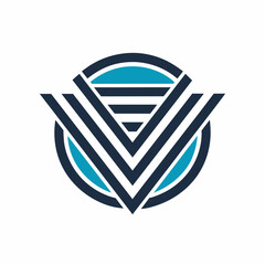 Creative Logo Concept with Abstract Branded Lines