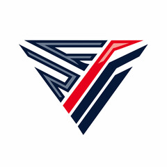 Creative Logo Concept with Abstract Branded Lines
