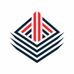 Creative Logo Concept with Abstract Branded Lines