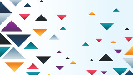 Abstract geometric shapes background with triangle