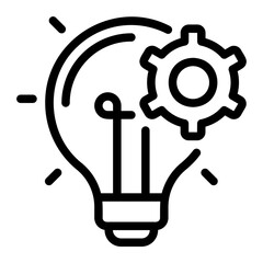 creativity line icon