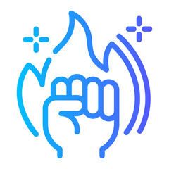 Obraz premium motivation gradient icon