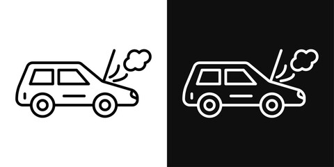Car breakdown icon set. Vector illustration