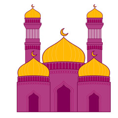 Mosque Building Illustration