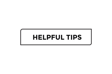 Obraz premium Helpful tips button web banner templates. Vector Illustration 