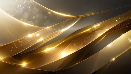 Gorgeous gold decoration image material.