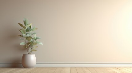 Transform your creative canvas with an empty room interior background. Blank slate for imagination, Ai Generated.