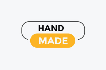 Hand made button web banner templates. Vector Illustration 
