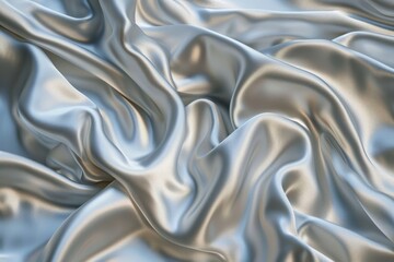 Silver silk fabric texture for background