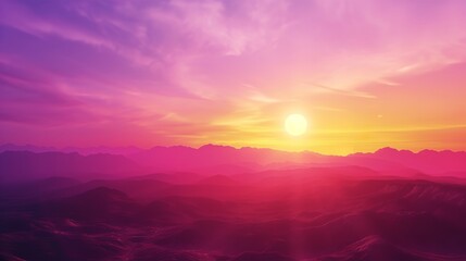 Colorful Sunset Landscape Sunrise Background