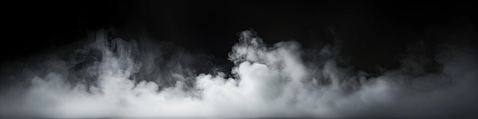 Abstract Smoke Plumes Rising in a Dark Atmosphere Captured in High Contrast