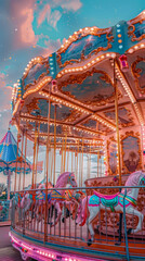 Colorful carnival watercolour. Holiday celebration
