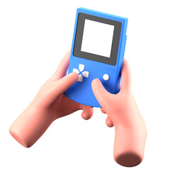 Hand Gesture Hold Handheld Console Device