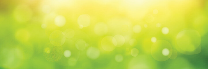 Vector spring background, bokeh effect, banner © Valerii